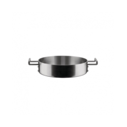 Caçarola Baixa com 2 Pegas 24cm - Convivio Aço - Alessi