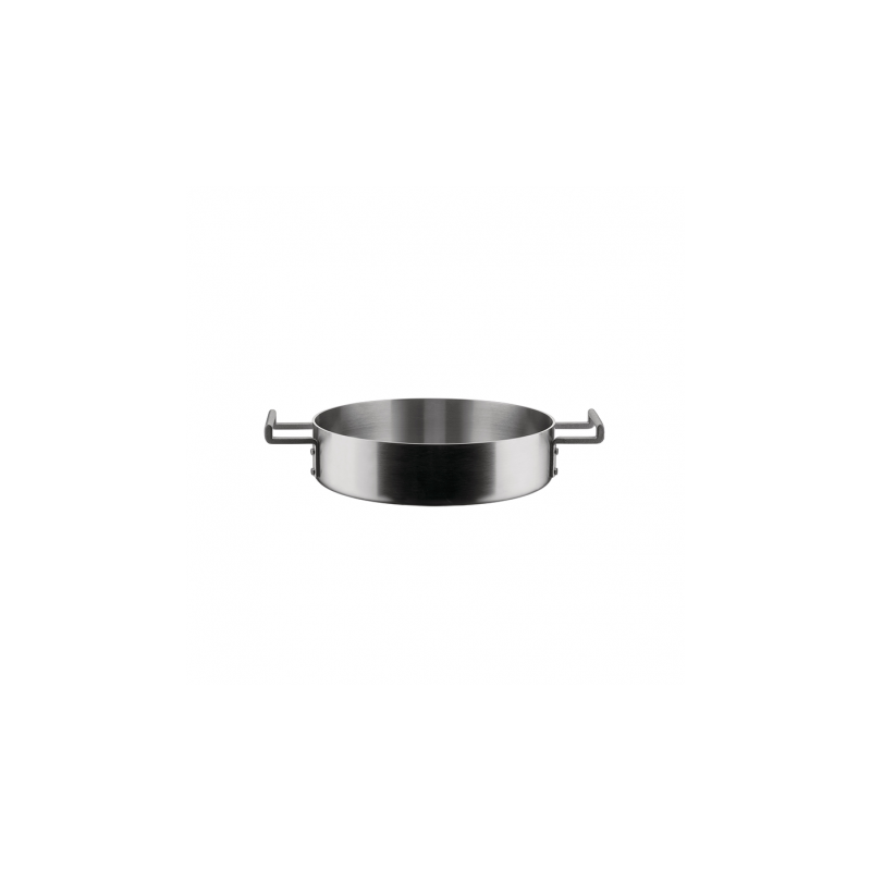 Caçarola Baixa com 2 Pegas 24cm - Convivio Aço - Alessi