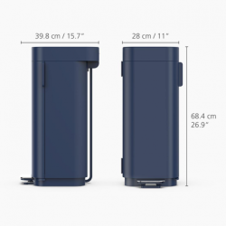 Balde do Lixo com Pedal 40L Azul - Porta - Joseph Joseph