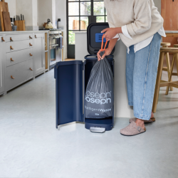 Balde do Lixo com Pedal 40L Azul - Porta - Joseph Joseph