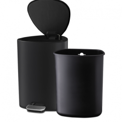 Balde do Lixo com Pedal 5L Preto Mate - Easystore - Joseph Joseph