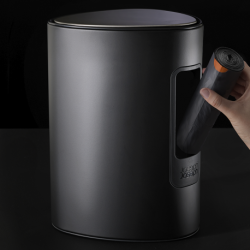 Balde do Lixo com Pedal 5L Preto Mate - Easystore - Joseph Joseph