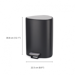 Balde do Lixo com Pedal 5L Preto Mate - Easystore - Joseph Joseph