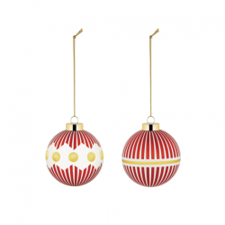 Conjunto de 2 Bolas de Natal Set1 - Delight - Alessi