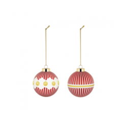 Conjunto de 2 Bolas de Natal Set1 - Delight - Alessi