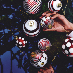 Conjunto de 2 Bolas de Natal Set1 - Delight - Alessi