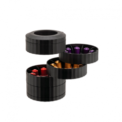 Porta-Cápsulas Preto - Plissé Break - Alessi