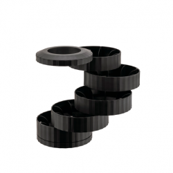 Porta-Cápsulas Preto - Plissé Break - Alessi