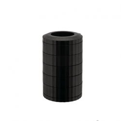 Porta-Cápsulas Preto - Plissé Break - Alessi