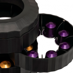 Porta-Cápsulas Preto - Plissé Break - Alessi
