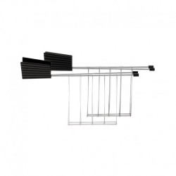 Lot de 2 pinces pour grille-pain noir - Plissé - Alessi