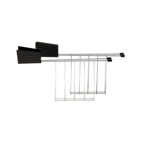 Set mit 2 Toasterzangen – Plissé – Alessi