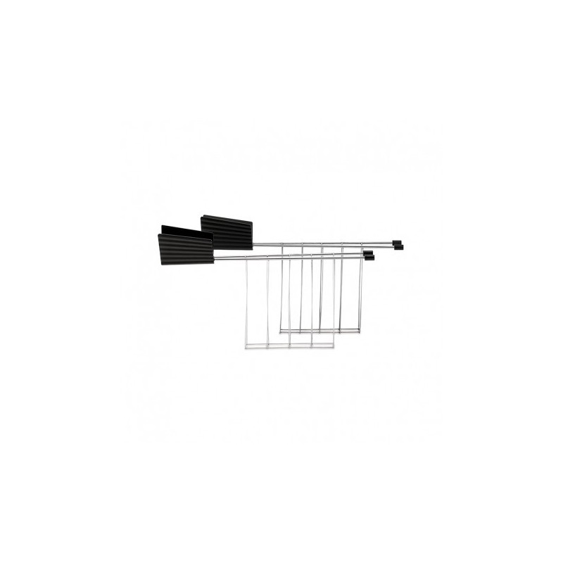 Juego de 2 pinzas para tostadora negro - Plissé - Alessi
