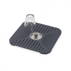 Tapete Pequeno para Lava-Loiça com Ralo - SinkShield Cinza - Joseph Joseph