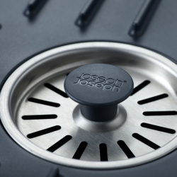 Tapete Pequeno para Lava-Loiça com Ralo - SinkShield Cinza - Joseph Joseph