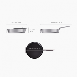 Frigideira Antiaderente - Space Steel - Joseph Joseph
