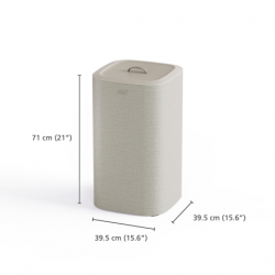 Cesto para Roupa Suja 60L Ecru - Tota One - Joseph Joseph
