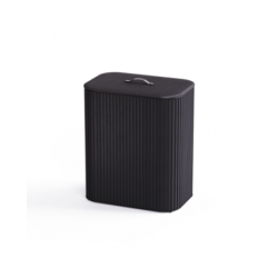 Cesto para Roupa Suja Tripartido 90L Preto - Tota Luxe - Joseph Joseph