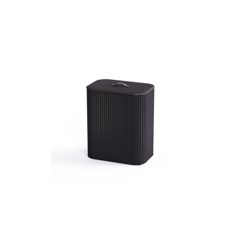 Cesto para Roupa Suja Tripartido 90L Preto - Tota Luxe - Joseph Joseph