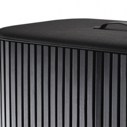 Cesto para Roupa Suja Tripartido 90L Preto - Tota Luxe - Joseph Joseph