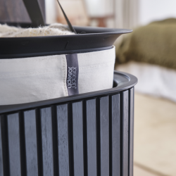 Cesto para Roupa Suja Tripartido 90L Preto - Tota Luxe - Joseph Joseph