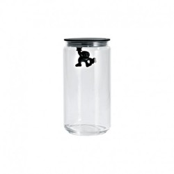 Frasco com Tampa Hermética Azul 700ml - Gianni a little man holding on tight - A Di Alessi