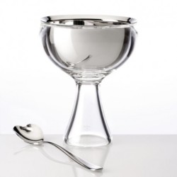 Taça para Gelado e Colher Azul - Big Love - A Di Alessi