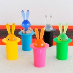 Paliteiro Preto - Magic Bunny - A Di Alessi