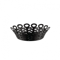 Perforierte Obstschale aus Edelstahl – Vimini – Alessi