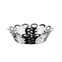 Perforierte Obstschale aus Edelstahl – Vimini – Alessi