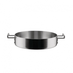 Caçarola Baixa com 2 Pegas 24cm - Convivio Aço - Alessi