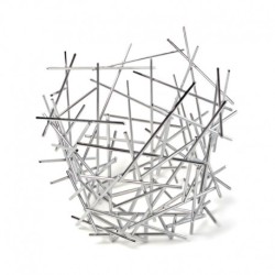 Fruteira 31cm - Blow Up Prata - Alessi