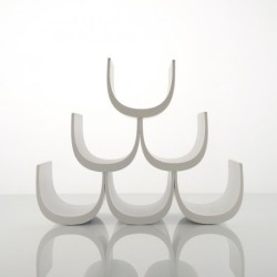 Garrafeira Modular (6 Garrafas) Preto - Noè - Alessi