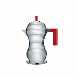 Cafeteira para Café Expresso 70ml - Pulcina Cinza E Preto - Alessi