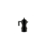 Cafeteira para Café Expresso 70ml - Pulcina Cinza E Preto - Alessi