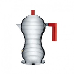 Cafeteira para Café Expresso 70ml - Pulcina Cinza E Preto - Alessi