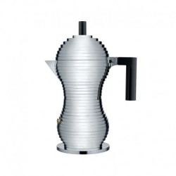 Cafeteira para Café Expresso 70ml - Pulcina Cinza E Preto - Alessi