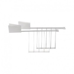 Lot de 2 pinces pour grille-pain noir - Plissé - Alessi