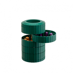 Porta-Cápsulas Preto - Plissé Break - Alessi
