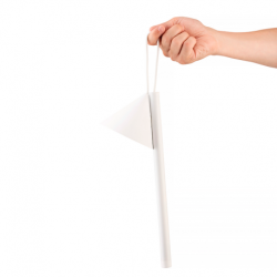 Wiederaufladbare tragbare schwarze Lampe - Tsumiki - Alessi