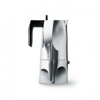 Espresso Coffee Maker - Ossidiana Stainless Steel - Alessi