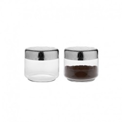 Frasco com Tampa Hermética 1lt - Dressed Prata - Alessi
