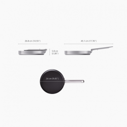 Frigideira Antiaderente - Space Steel - Joseph Joseph