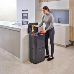 Balde do Lixo 60L Inox - Totem Max - Joseph Joseph