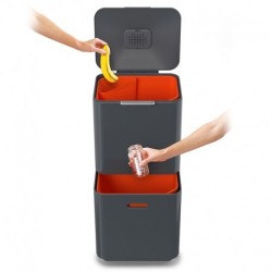 Balde do Lixo 60L Inox - Totem Max - Joseph Joseph