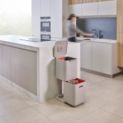 Balde do Lixo 40L Inox - Totem Compact - Joseph Joseph