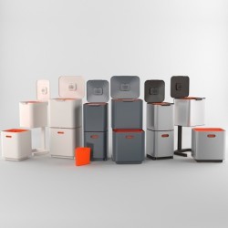 Balde do Lixo 40L Inox - Totem Compact - Joseph Joseph