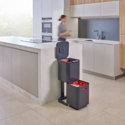 Balde do Lixo 40L Inox - Totem Compact - Joseph Joseph