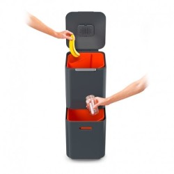 Balde do Lixo 40L Inox - Totem Compact - Joseph Joseph