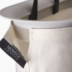 Cesto para Roupa Suja Tripartido 90L Preto - Tota Luxe - Joseph Joseph